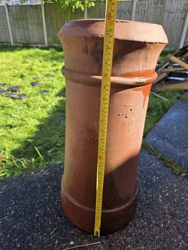 Large terracotta chimney pot - large, /