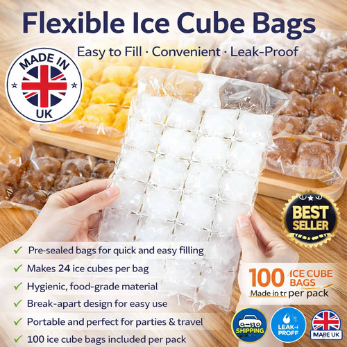 100 ice cube freezer - cube, bags