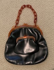Vintage KORET black leather