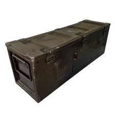 Ammo Tin Large Army Metal Ammunition Box L 75.5 x W 23.5 x H 26.5 cm