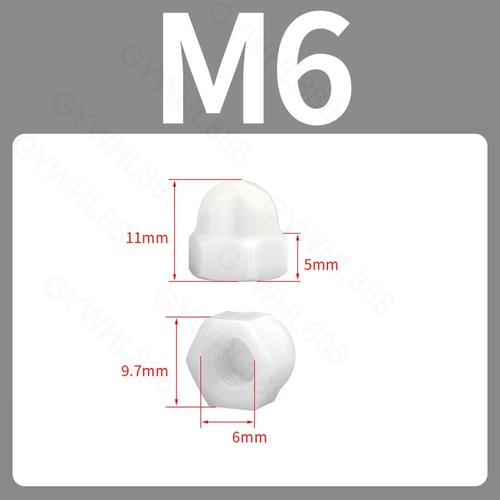 Colored plastic nylon dome cap - nylon,