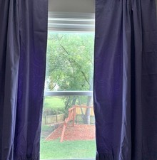 Ellery Homestyles Lavender Purple Short Drapes Curtain Panels Kids Girls Lined