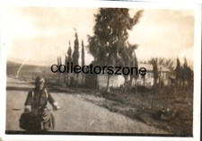 WW2 British Army Dispatch Rider  Lebanon soldier Taken photo 3.2x2.2 Inch