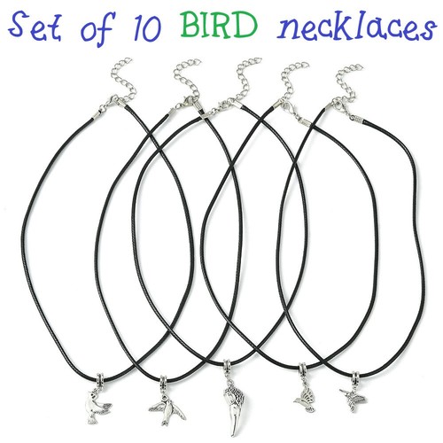 10pcs mixed bird charm pendant - mixed,