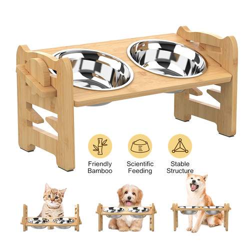 Dog food feeding stand station - dog,