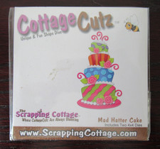 Cottage Cutz Mad Hatter Cake Die Set / 2 Dies Wedding Cake CC4x4-159-D