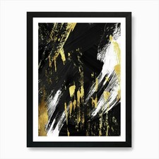 Abstract Gold And Black