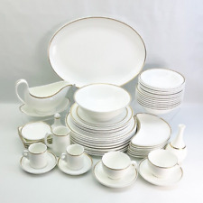 Wedgwood Metalised Bone China Dinner & Tea Items - Sold Individually - Vintage