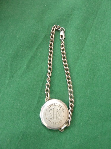 Vintage 925 silver sos - silver, "sos