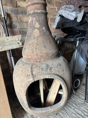 Clay chiminea outdoor - clay, garden