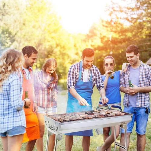 Folding bbq charcoal barbecue - folding,