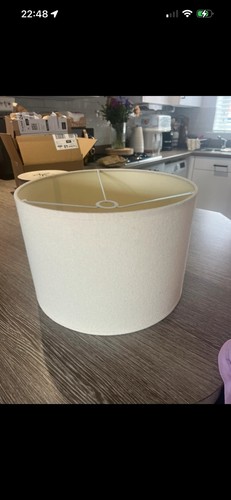 Large cream lamp shade - cream,