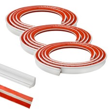 5M*3 Rolls PVC Quadrant Trim,Flexible Laminate Beading Self Adhesive Plastic