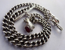 Antique solid silver double