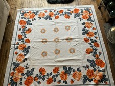 Vintage Printed Rose Linen