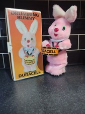 Vintage Duracell Drumming Bunny, 14" to top of ears. Good Cosmetic. Not Working 
