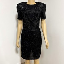 Vintage 80s AP LTD Black Silk