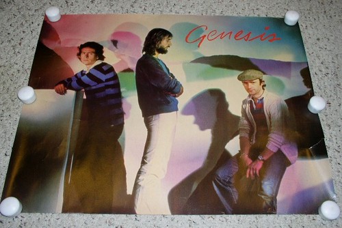 Genesis poster vintage - vintage, 1980's