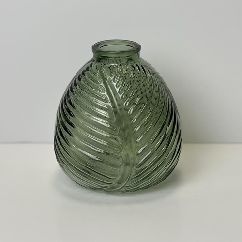 Leaf glass bottle - glass, x