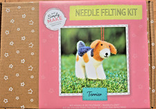 Docraft Simply Make craft kits Needle Felting Kit Terrier Dog