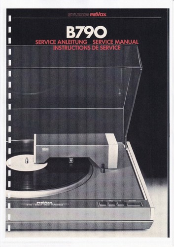 Service manual for - revox, 790