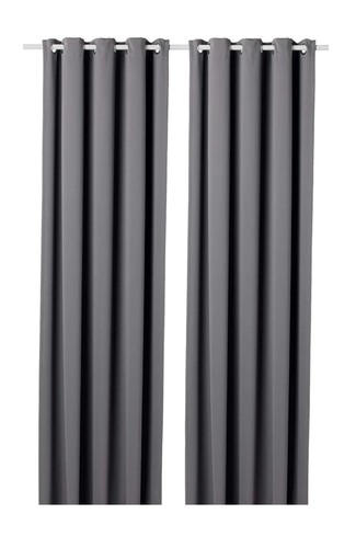 Ikea hilleborg grey curtains - ikea,