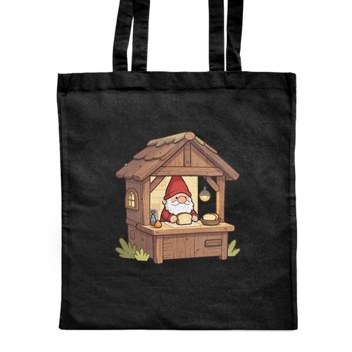 Gnome selling bread shopping - 'gnome,