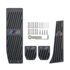 Car Aluminum Footrest Rest Pedals Pad Set For BMW E46 E87 E90 E91 E92 E93 M3 DFR