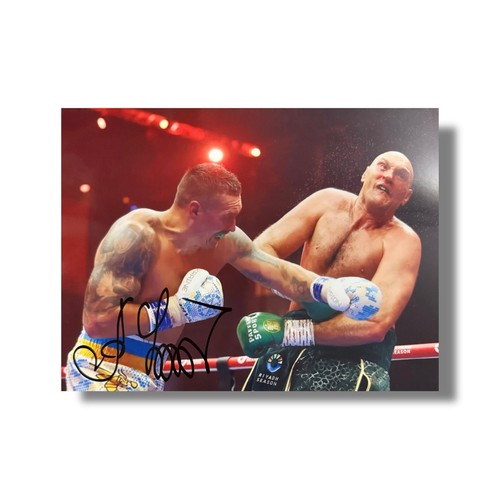 Signed oleksandr usyk 8x6 - usyk, 8x6”