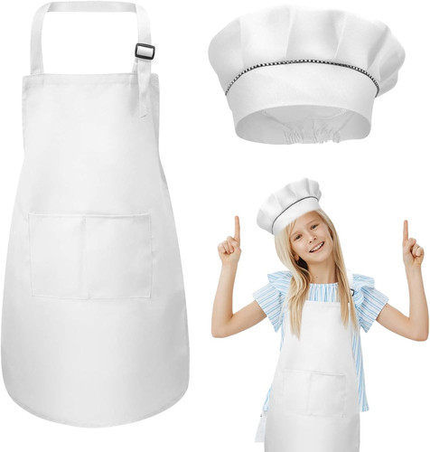 Kids apron chef hat - apron, set