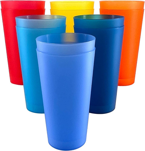 Large plastic cups reusable - large,