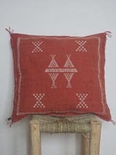 Moroccan Cactus Sabra Silk Handmade Pillows Cushion Cover, Boho, Berber