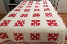 Vintage Antique Handmade Red