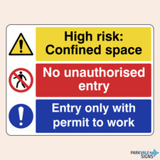 Confined Space / No Entry /