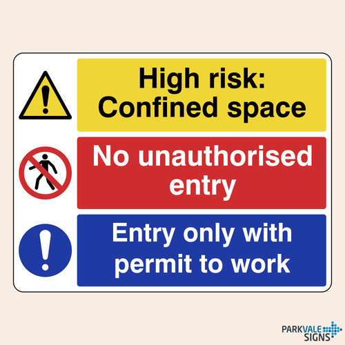 Confined space entry - no, /