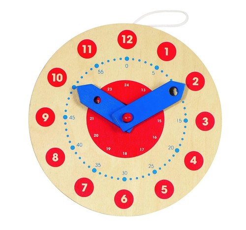 Goki wooden learn tell time - learn,
