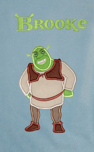Shrek personalised applique - shrek,