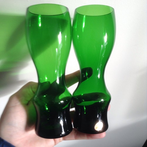 Vtg beautiful pair fine curvy - pair,