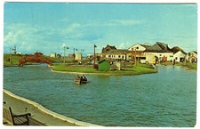 1970's Postcard Girvan Boating Pond Sent to Clyde Terrace Bothwell Glasgow 1983
