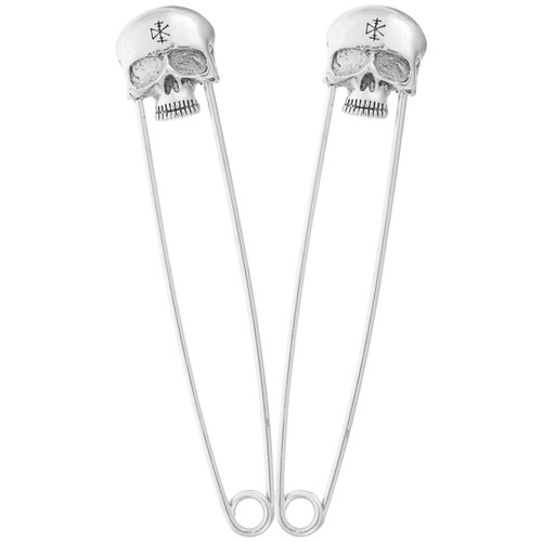 Pcs skull safety pin - pcs, alloy