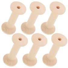 6 Pcs Large Unfinished Wooden