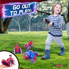 Spiderman RC Stunt Car Remote Control Cars Toys for Boys Girls Birthday Gifts UK