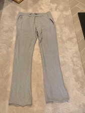 Grey PRADA Raw Hem Joggers