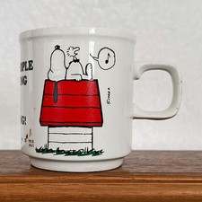 Vintage Snoopy Coffee Mug “ I HATE PEOPLE WHO SING IN THE MORNING!"