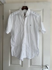Mens White Lacoste Short