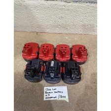(Job Lot of 7) Bosch Power Tool Battery Pack Black Red Rechargeable - For Parts