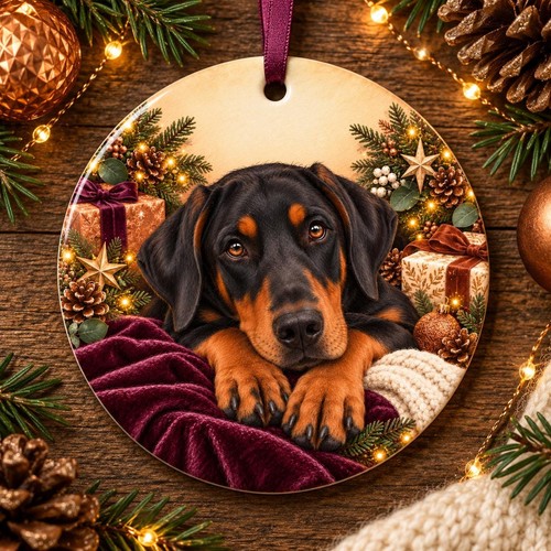 Doberman christmas tree - doberman,
