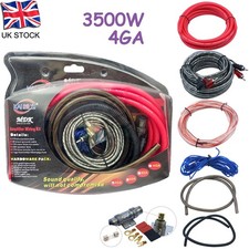 3500W Car Power Amplifier Wiring Kit Audio Subwoofer AMP RCA Cable Sub 4 Guage