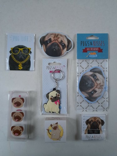 Pug accessories keyrings - pug,