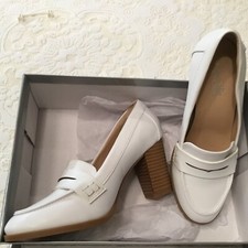 Women’s White Leather Brogue